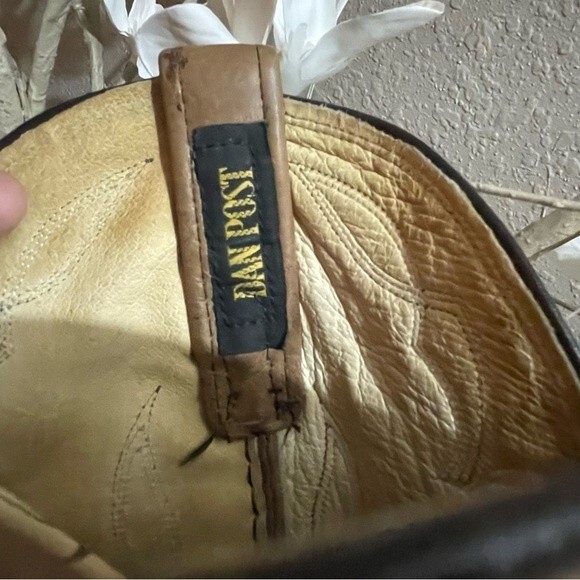 Dan Post embroidered leather western boots. Men’s size 8.5D, Women’s 10D. main image 4